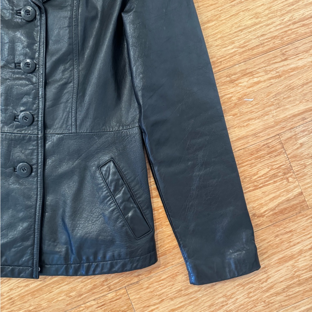 Maxima Vintage Wilson’s leather black blazer - Picture 3 of 7